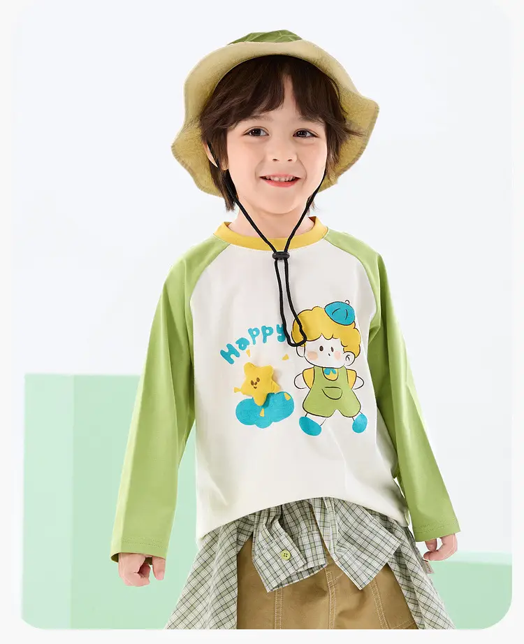 7A Antibacterial Kids T-Shirt Spring New Girls Boys — feature 14