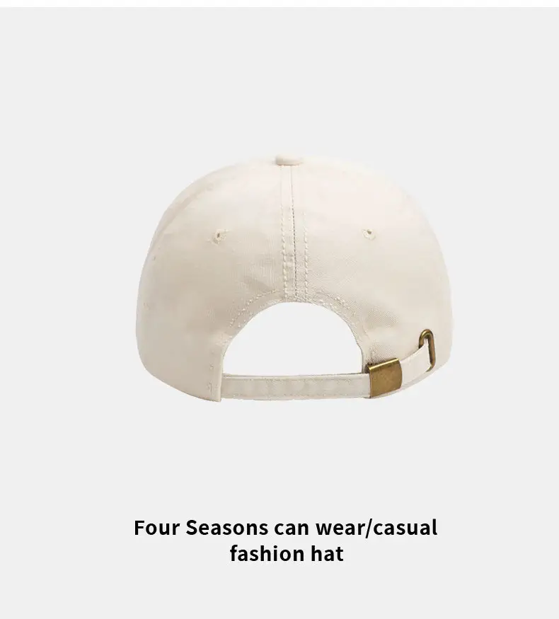 Gray Korean Style Baseball Cap Retro Japanese Versatile English Small — feature 14
