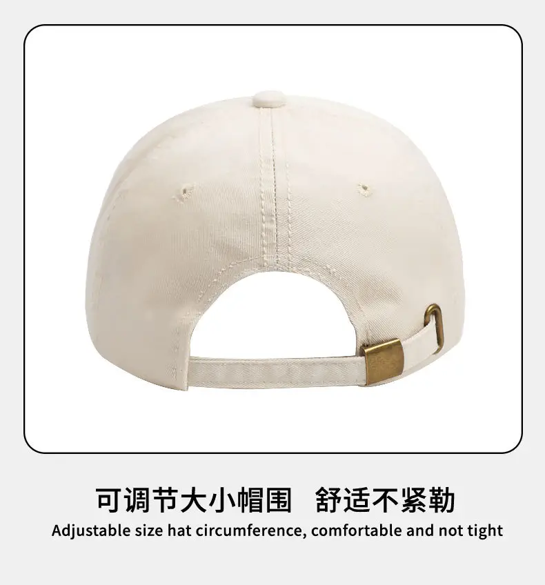 Gray Korean Style Baseball Cap Retro Japanese Versatile English Small — feature 16