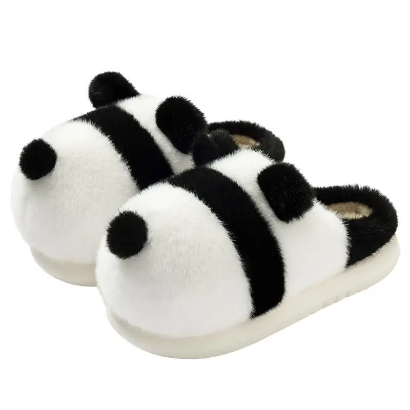 Panda Cotton Warm Slippers for Women Winter Indoor - Image 6