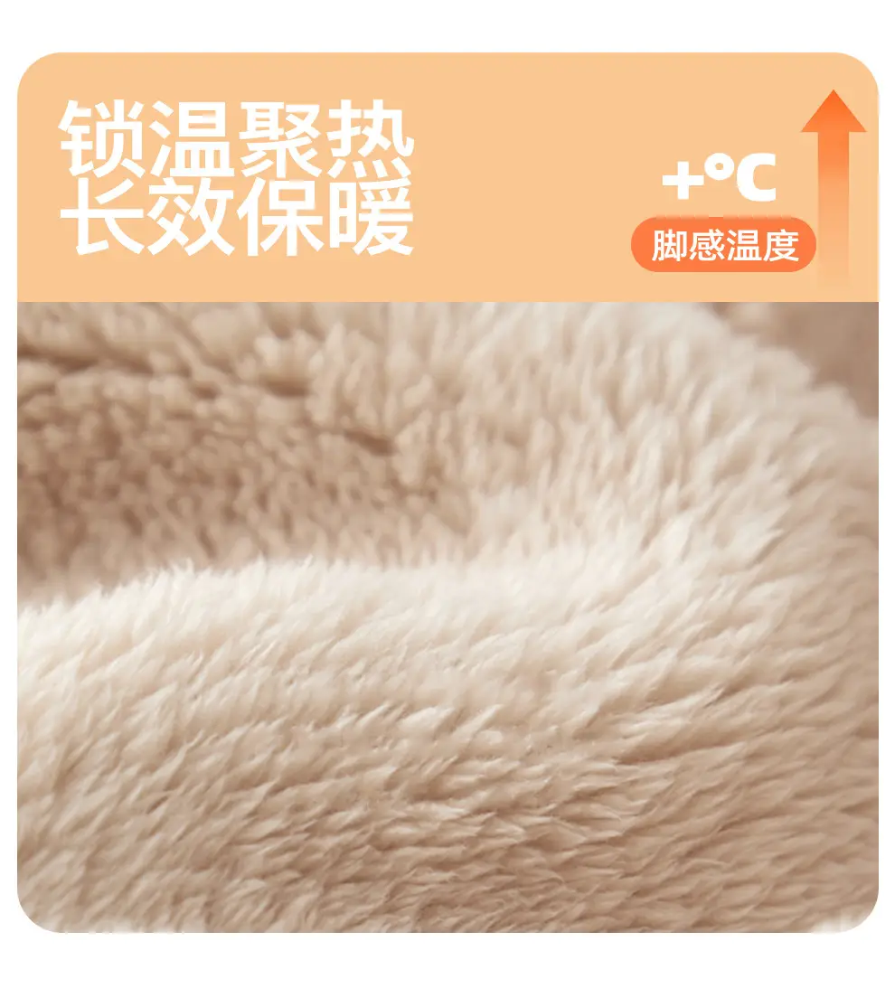 Cotton Slippers with Heel Cover for Men, Winter Cartoon Cute Angry Puppy Design, Men's Plush Warm Home Indoor Cotton Shoes, Women's Winter — feature 7