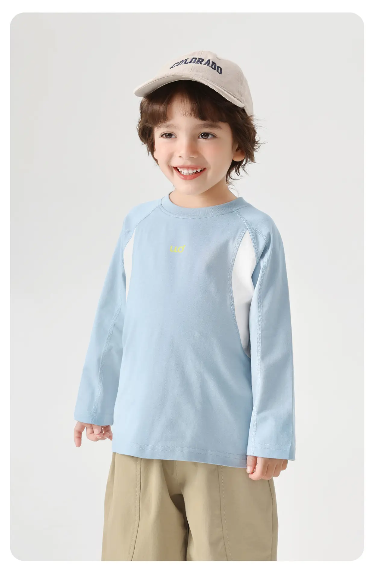 Boys Long Sleeve T-Shirt Gray Kids Base Layer Warm Spring Autumn — feature 18