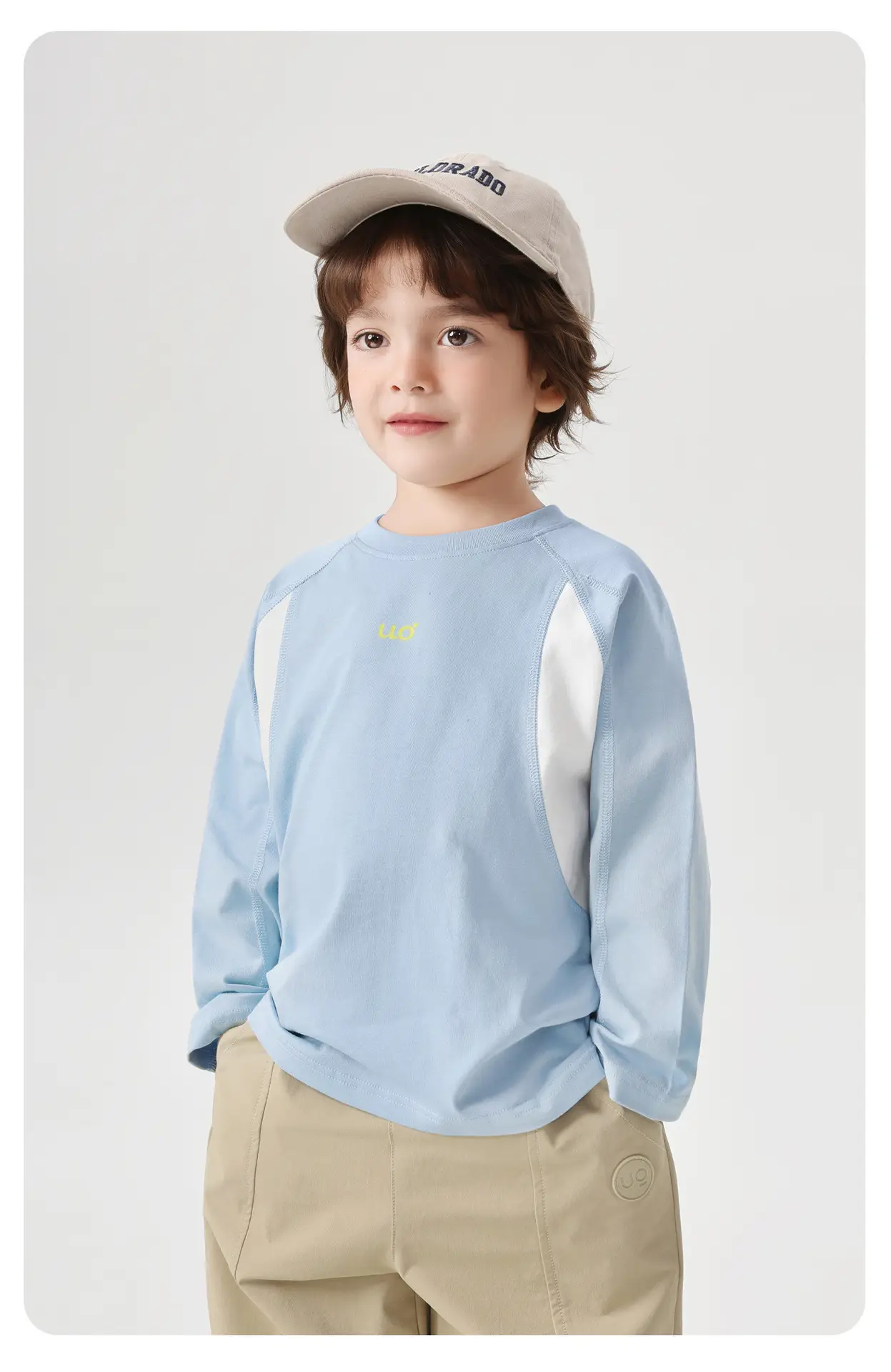 Boys Long Sleeve T-Shirt Gray Kids Base Layer Warm Spring Autumn — feature 19