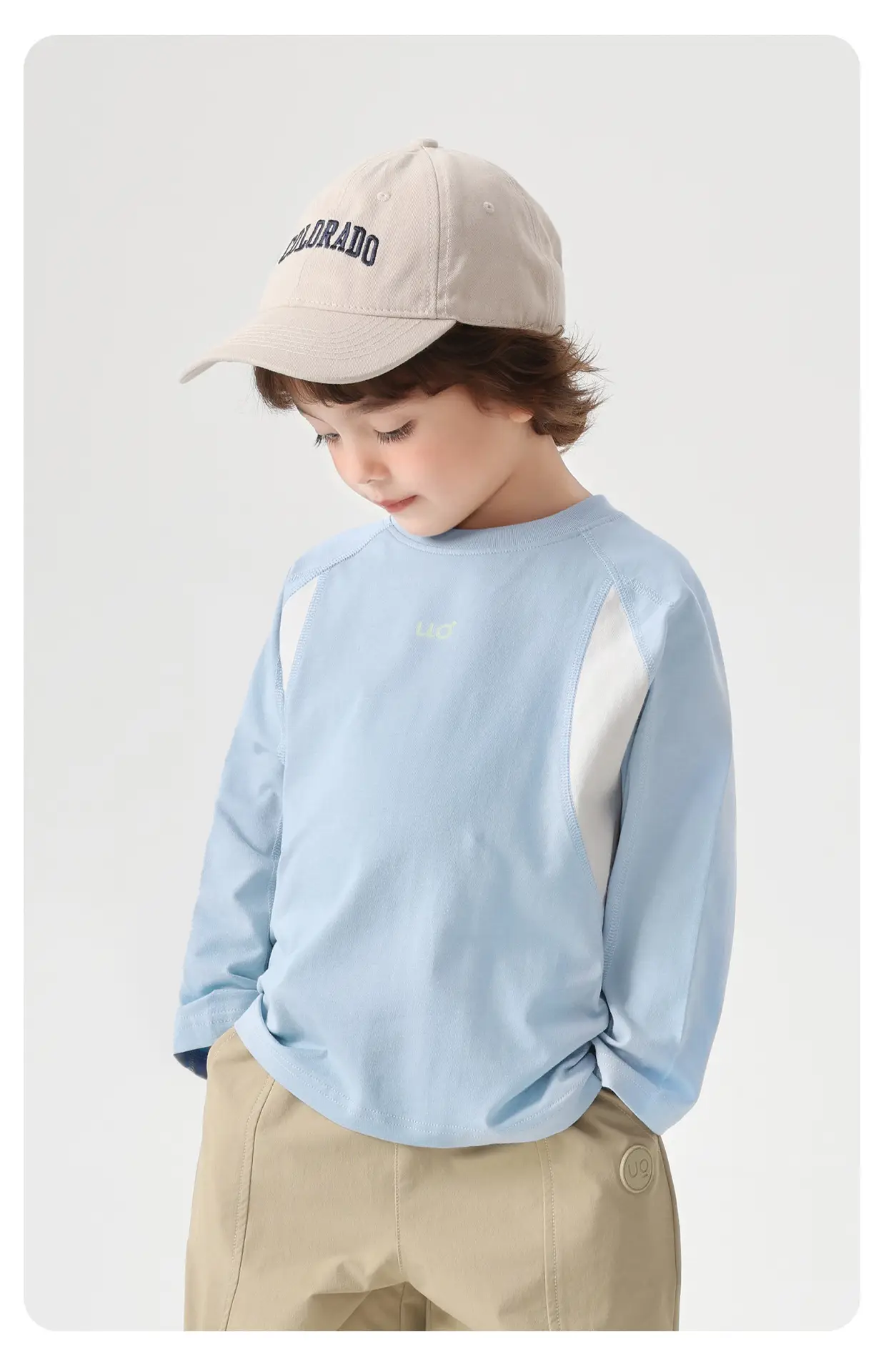 Boys Long Sleeve T-Shirt Gray Kids Base Layer Warm Spring Autumn — feature 20