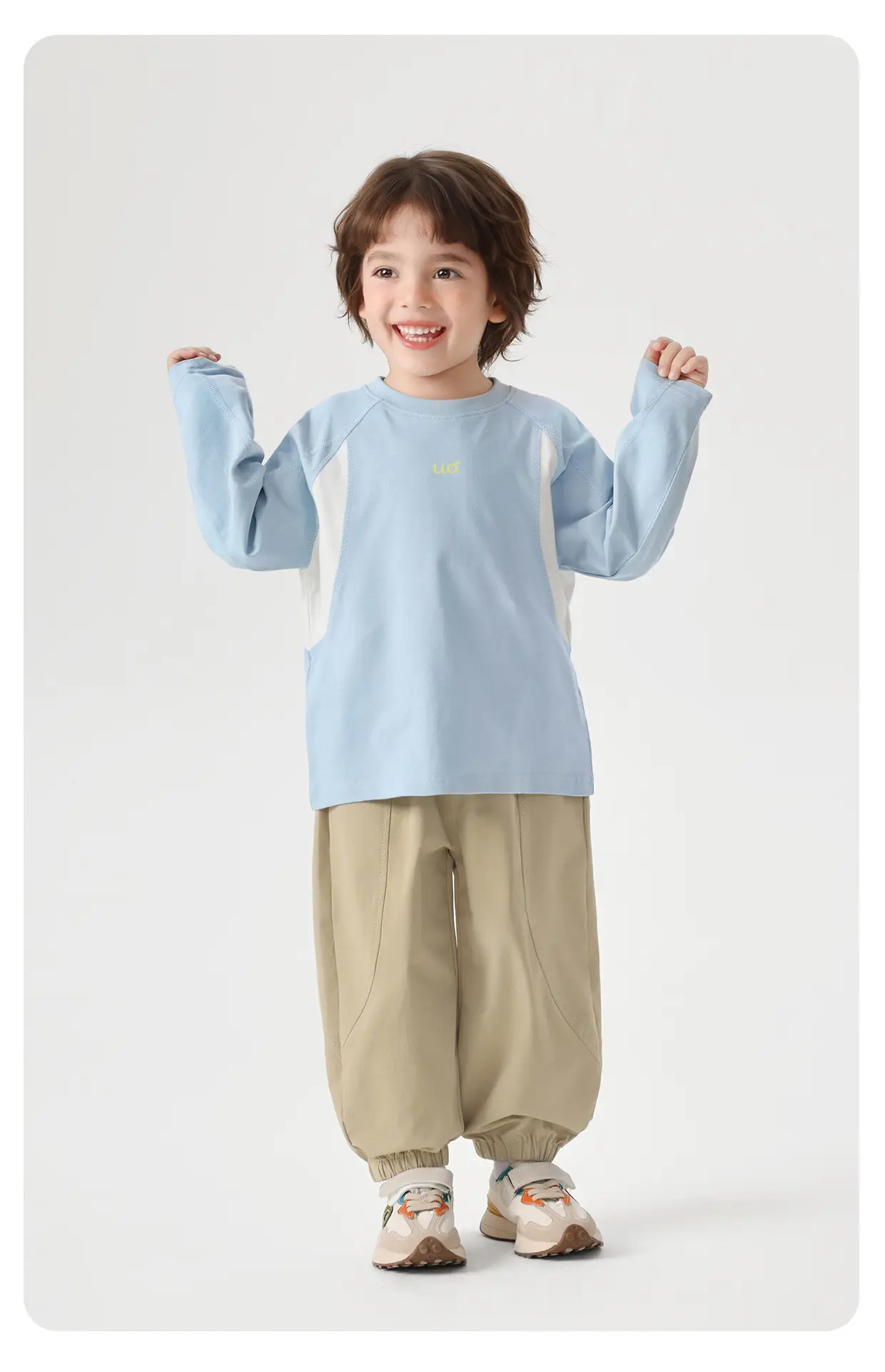 Boys Long Sleeve T-Shirt Gray Kids Base Layer Warm Spring Autumn — feature 21