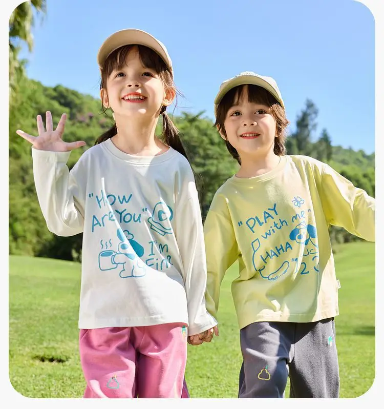 Dudujia Kids Pure Cotton T-Shirt White Spring New Arrival — feature 10