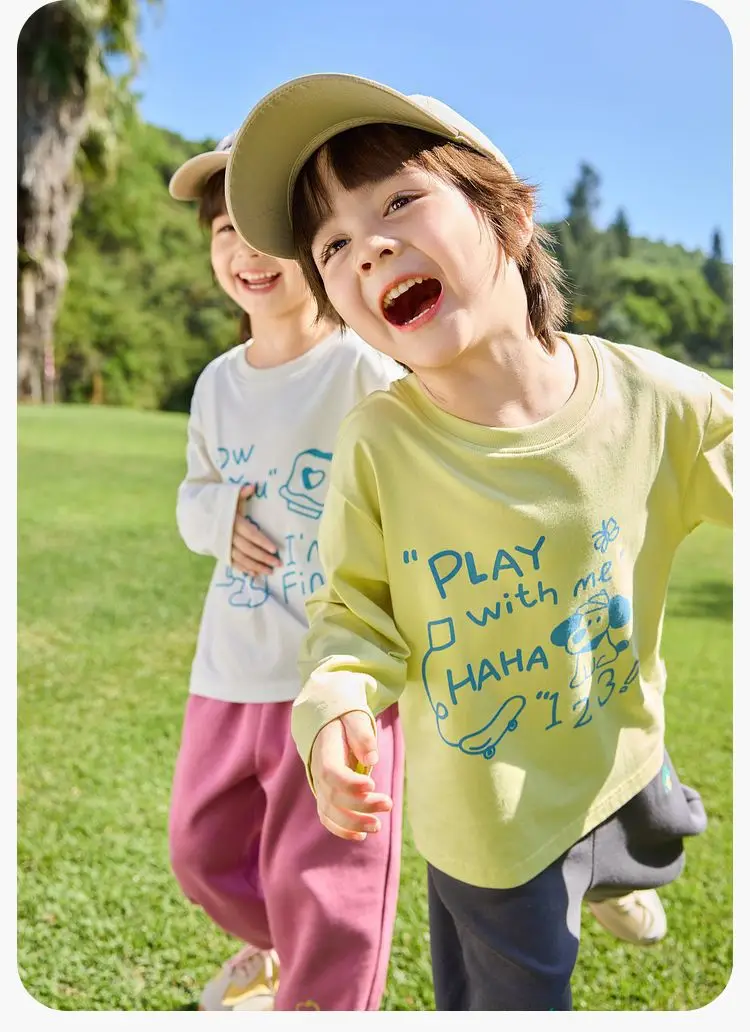 Dudujia Kids Pure Cotton T-Shirt White Spring New Arrival — feature 12