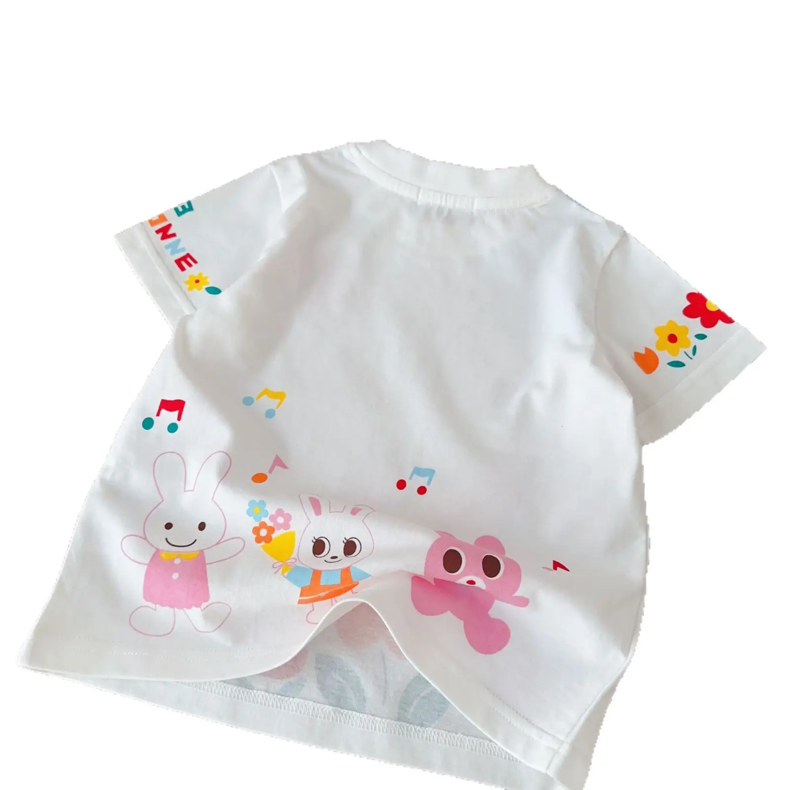 Kids Summer T-Shirt with Colorful Floral Print - Image 7