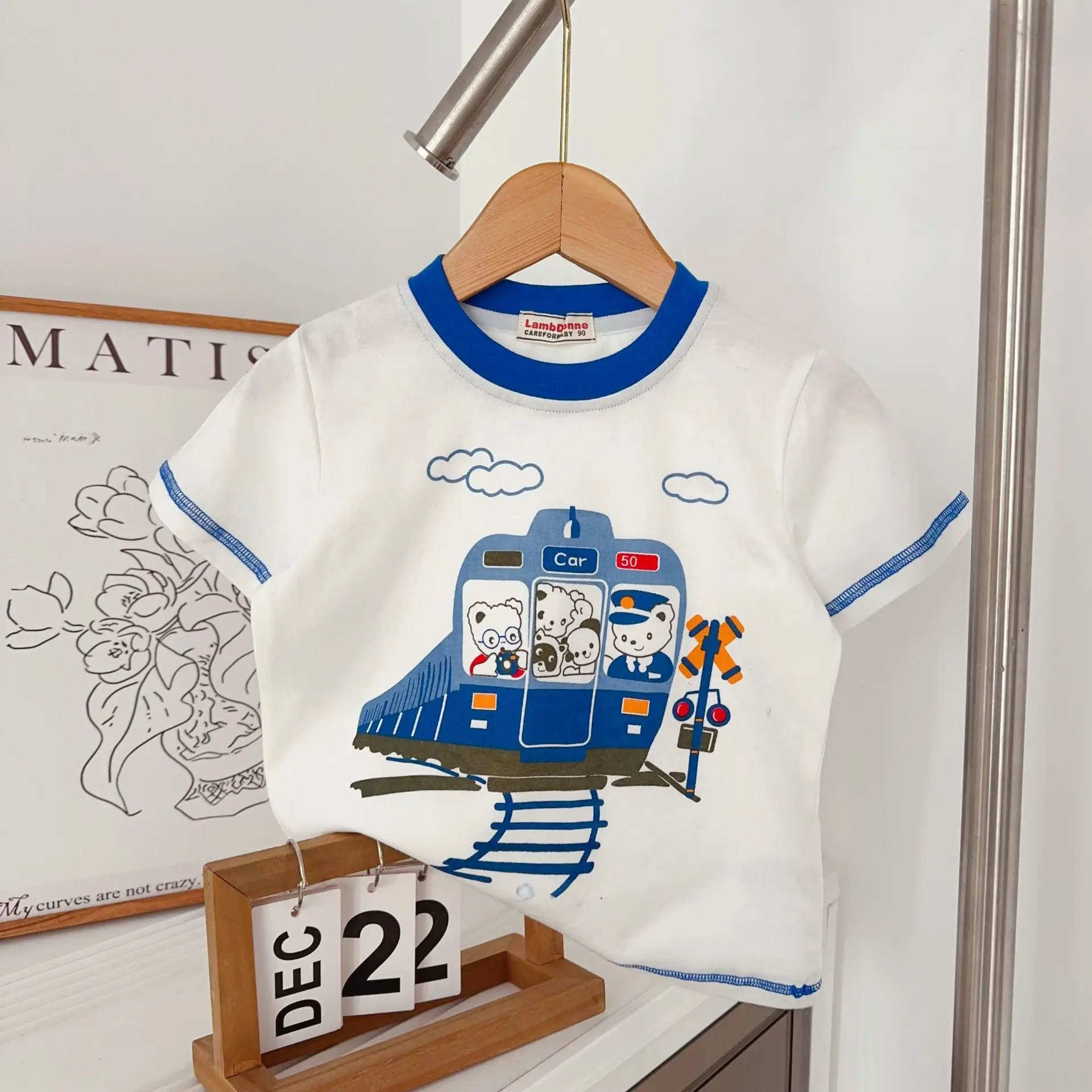 Kids Summer T-Shirt with Colorful Floral Print — feature 14