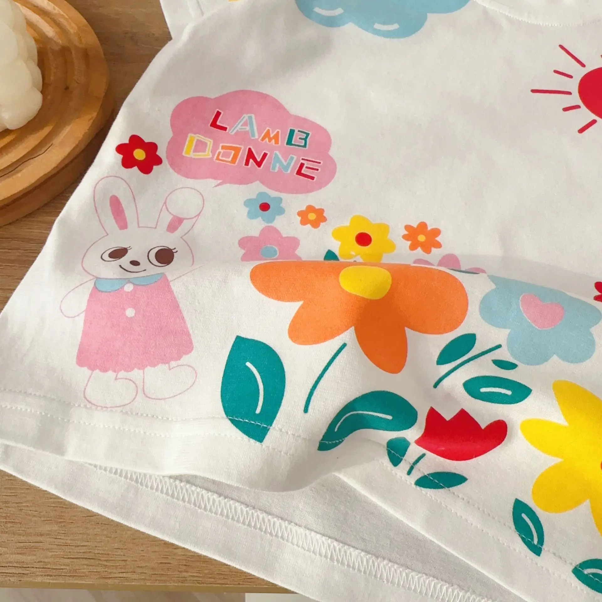 Kids Summer T-Shirt with Colorful Floral Print — feature 18