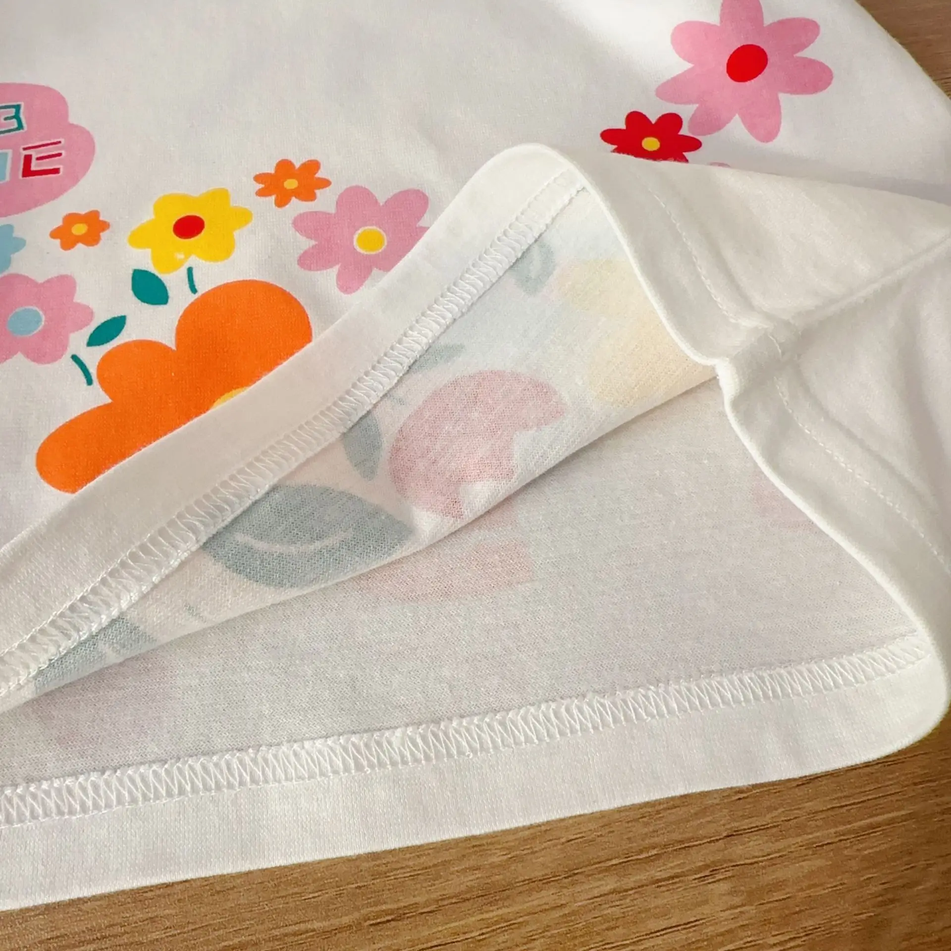 Kids Summer T-Shirt with Colorful Floral Print — feature 22