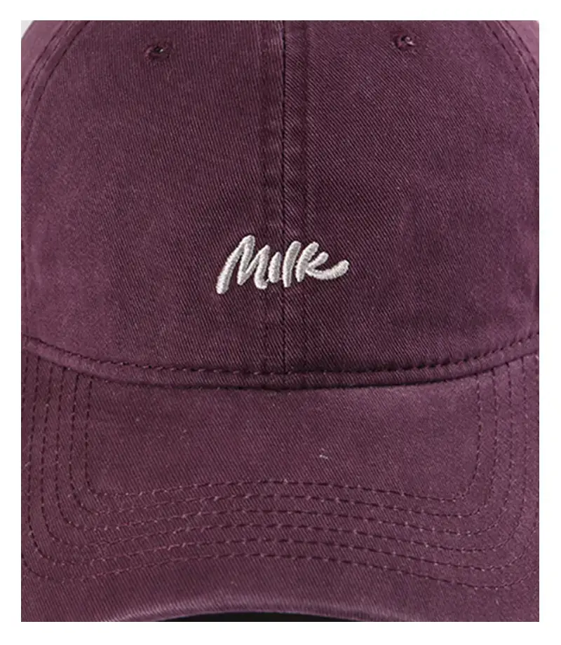 2025 Letter Embroidered Maroon Baseball Cap — feature 11