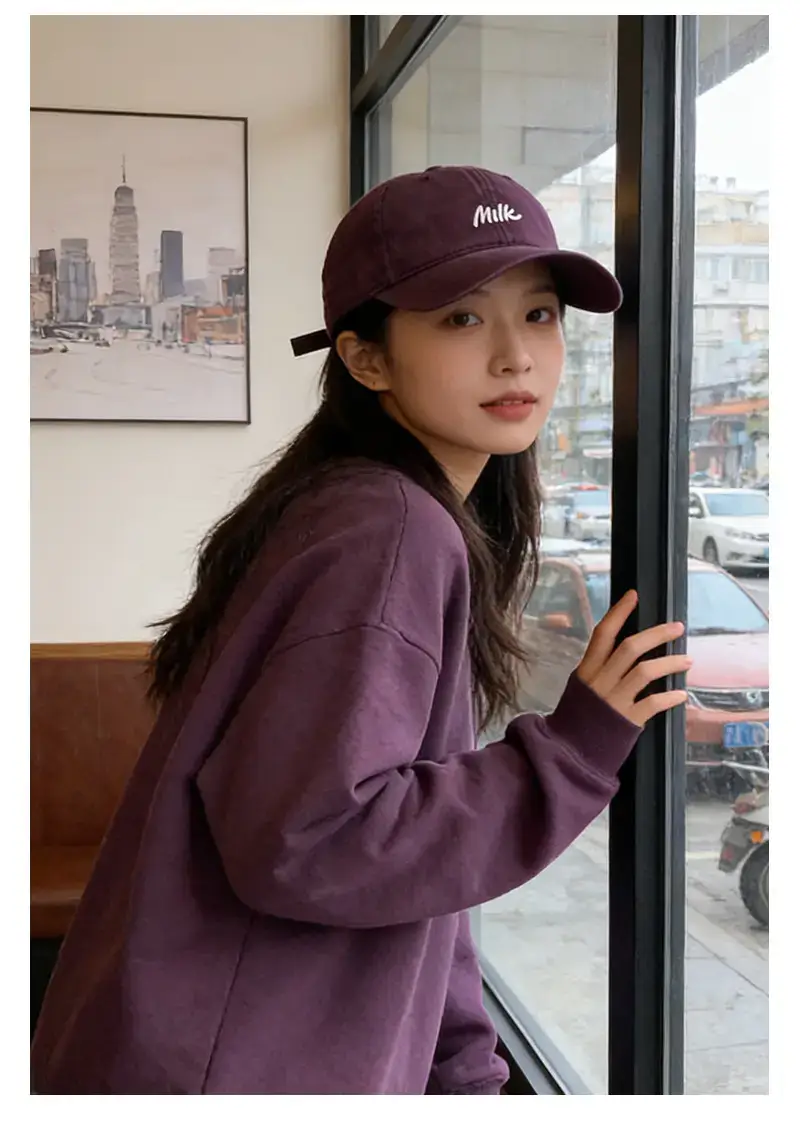 2025 Letter Embroidered Maroon Baseball Cap — feature 8