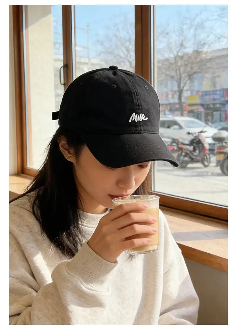 2025 Letter Embroidered Maroon Baseball Cap — feature 9