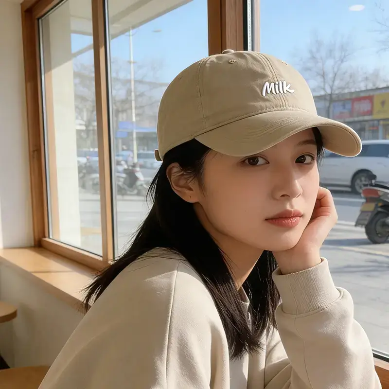 2025 Letter Embroidered Maroon Baseball Cap - Image 3