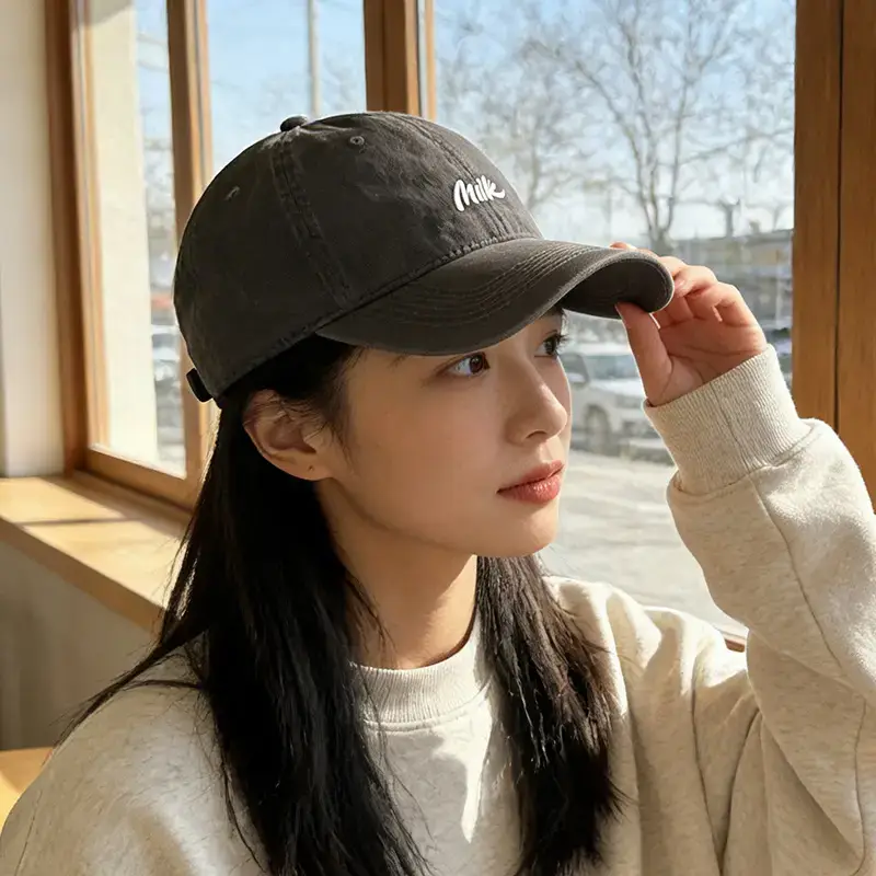2025 Letter Embroidered Maroon Baseball Cap - Image 6