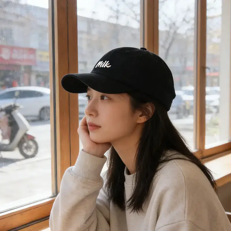 2025 Letter Embroidered Maroon Baseball Cap - Image 7