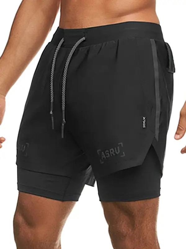 Men's Black Anti-Exposure Zip Shorts Ashro - Image 4