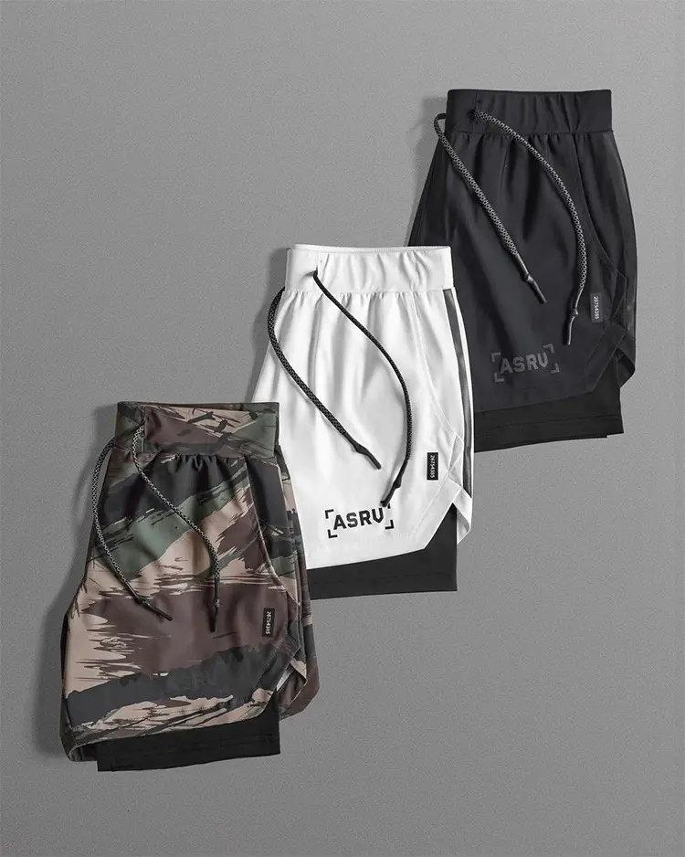 Men's Black Anti-Exposure Zip Shorts Ashro — feature 1