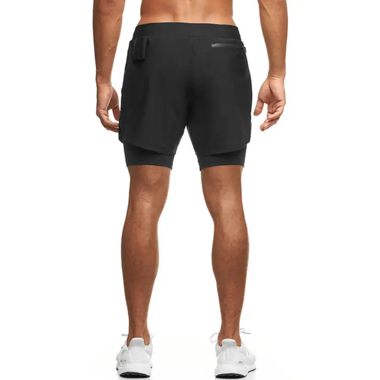 Men's Black Anti-Exposure Zip Shorts Ashro — feature 16