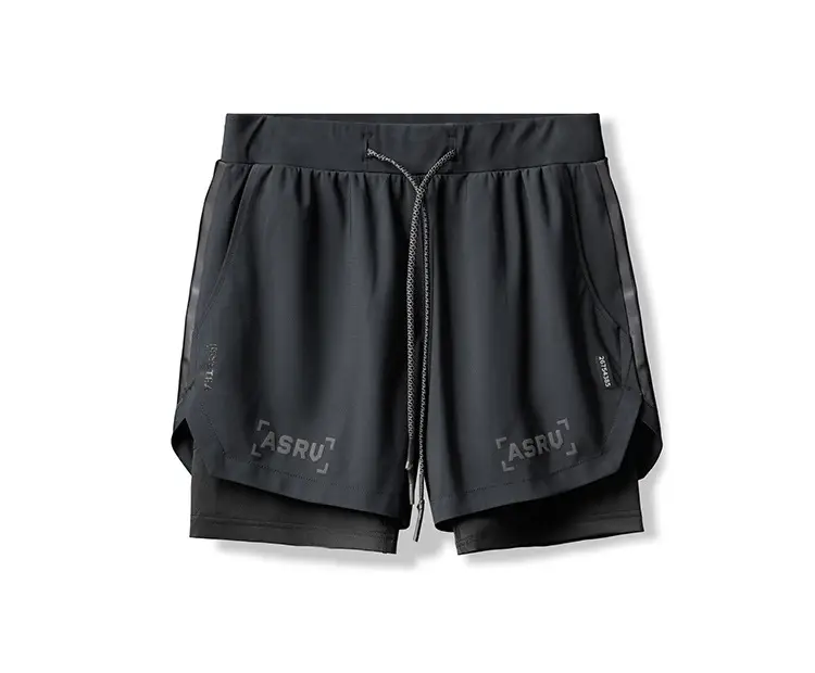 Men's Black Anti-Exposure Zip Shorts Ashro — feature 17