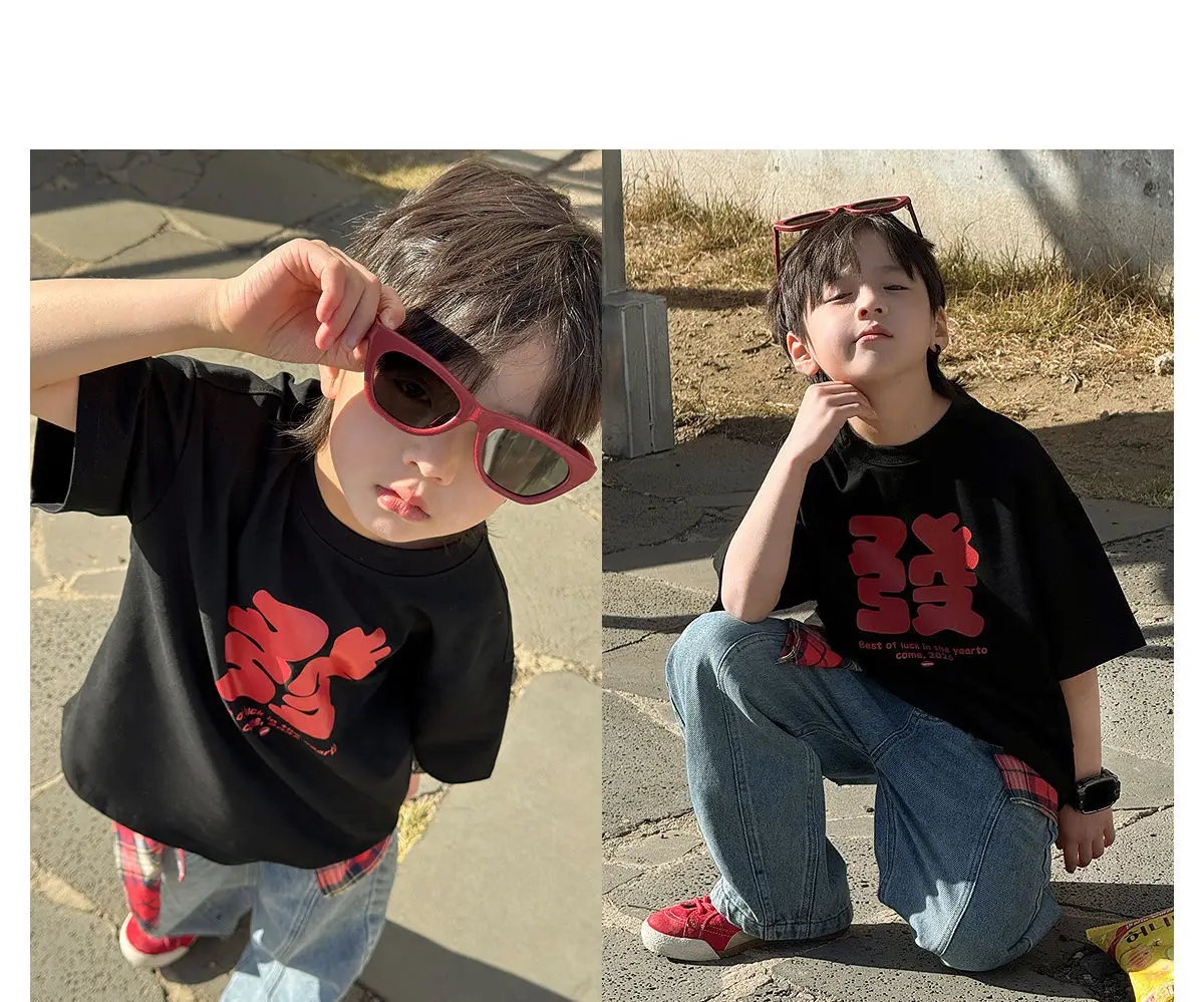 Kids Red Pure Cotton Summer T-Shirt 2026 — feature 22