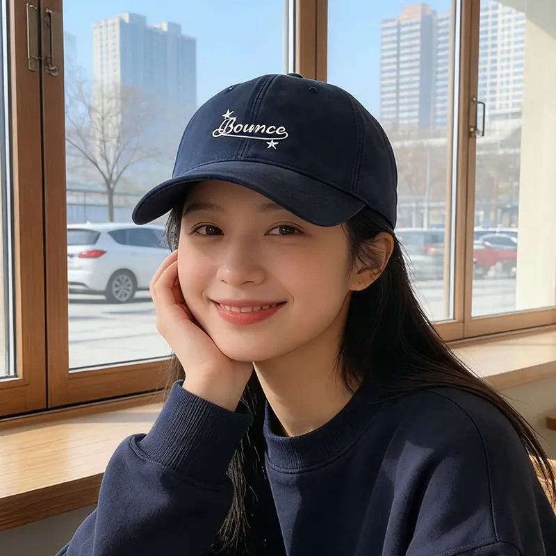 Women's Beige Letter Embroidered Baseball Cap - Image 4