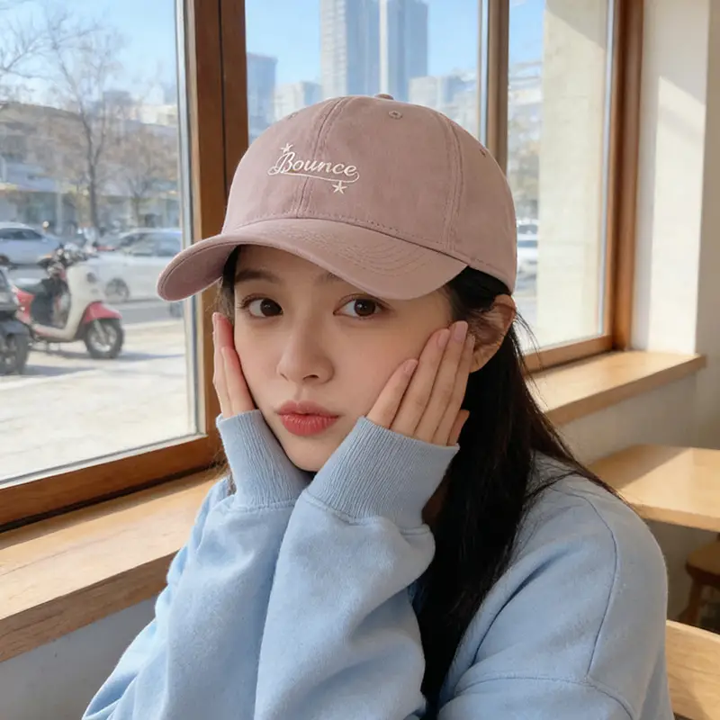 Women's Beige Letter Embroidered Baseball Cap - Image 5