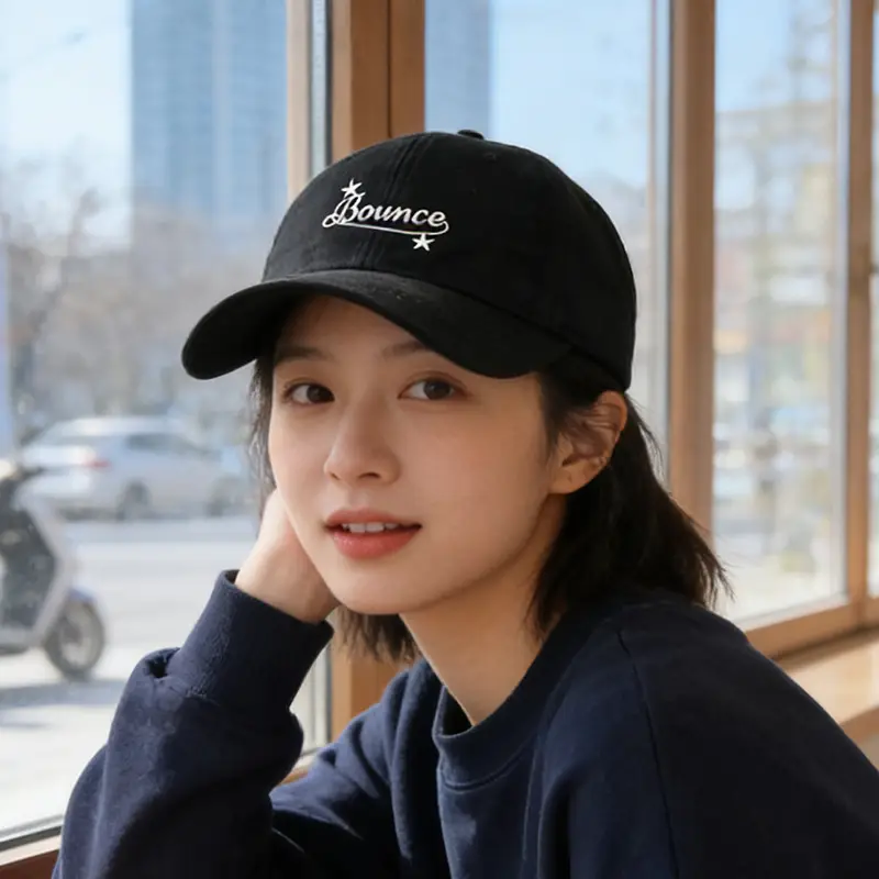Women's Beige Letter Embroidered Baseball Cap - Image 7