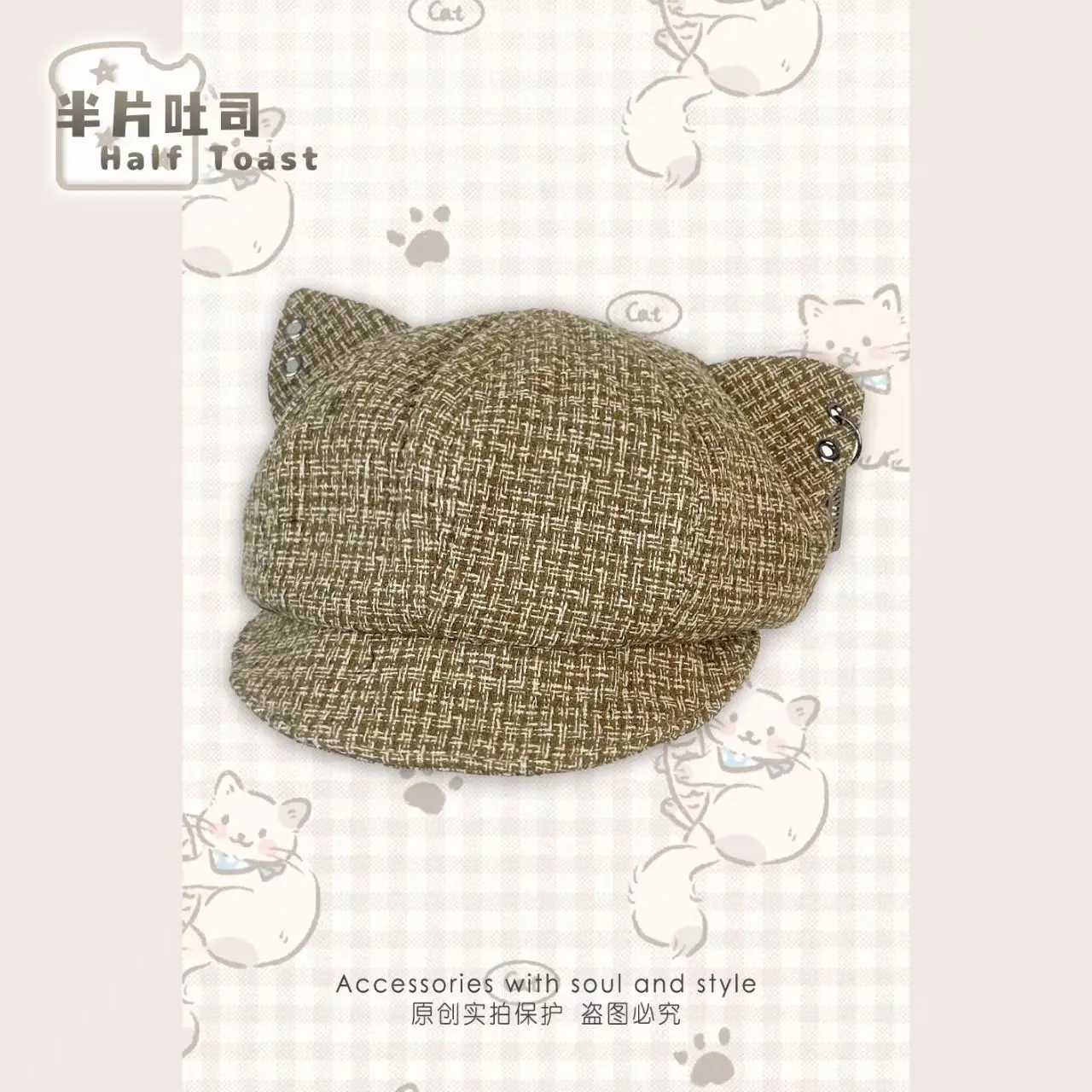 Women Duckbill Beret Warm Artist Hat Winter Autumn - Image 6