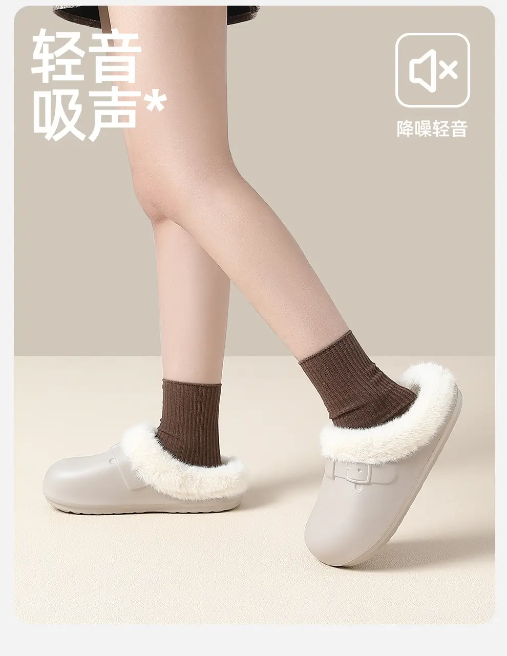 Waterproof Birkenstock Cotton Slippers for Women, Autumn and Winter Outdoor Wear, Soft-Soled Non-Slip Home Indoor Plush Warm Cotton Slippers for Men Wholesale — feature 8