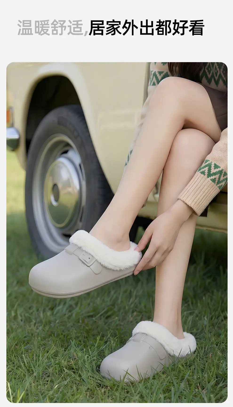 Waterproof Birkenstock Cotton Slippers for Women, Autumn and Winter Outdoor Wear, Soft-Soled Non-Slip Home Indoor Plush Warm Cotton Slippers for Men Wholesale — feature 9