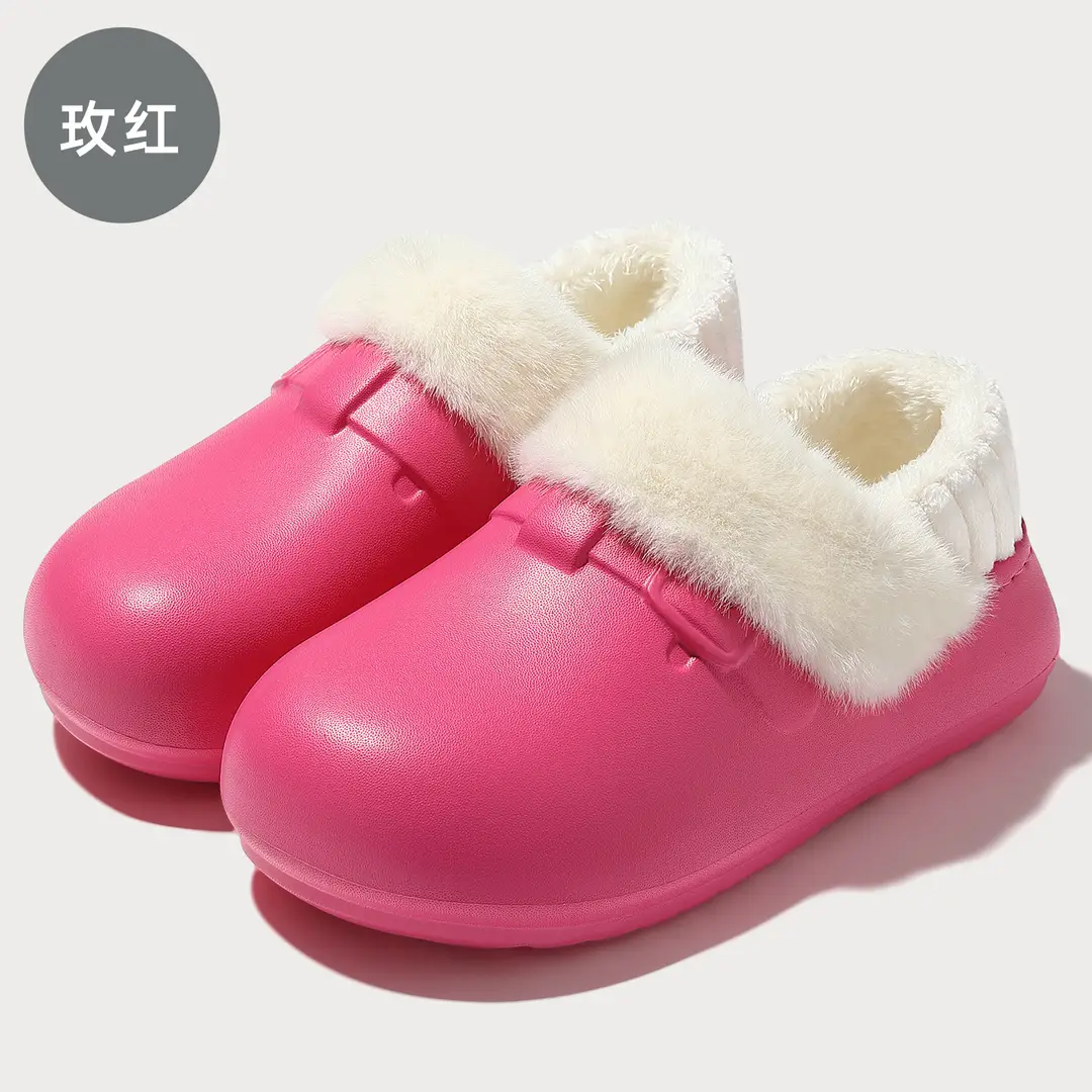 Waterproof Birkenstock Cotton Slippers for Women, Autumn and Winter Outdoor Wear, Soft-Soled Non-Slip Home Indoor Plush Warm Cotton Slippers for Men Wholesale - Image 7