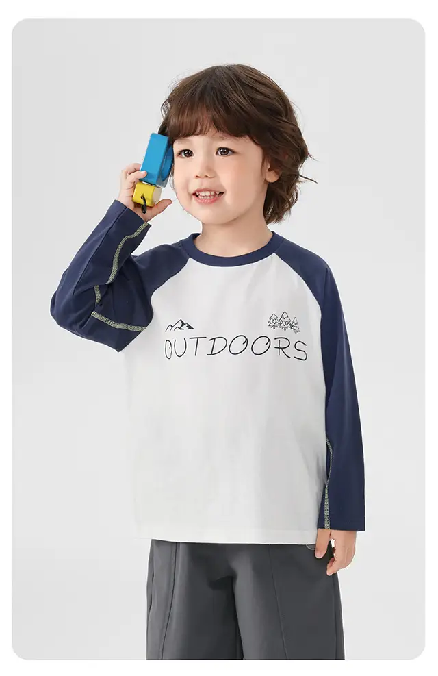Boys Long Sleeve T-Shirt Purple Kids Base Layer Warm Inner Wear — feature 22