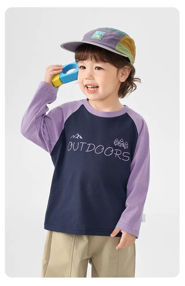 Boys Long Sleeve T-Shirt Purple Kids Base Layer Warm Inner Wear — feature 26