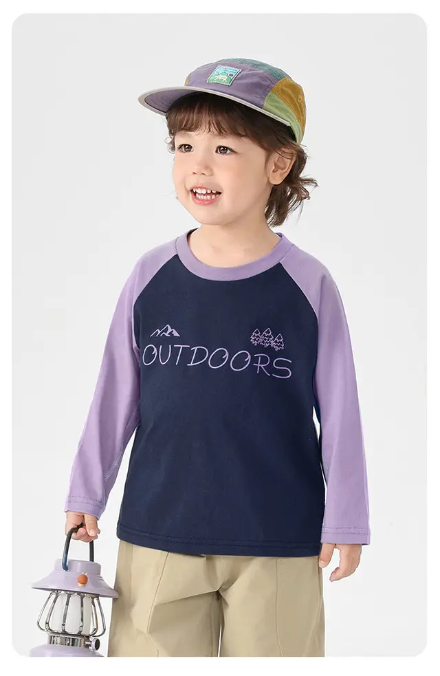 Boys Long Sleeve T-Shirt Purple Kids Base Layer Warm Inner Wear — feature 27