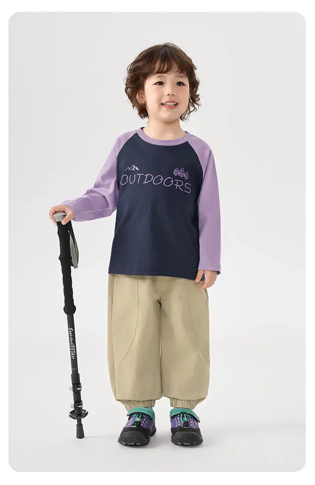 Boys Long Sleeve T-Shirt Purple Kids Base Layer Warm Inner Wear — feature 28