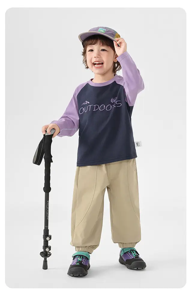 Boys Long Sleeve T-Shirt Purple Kids Base Layer Warm Inner Wear — feature 29
