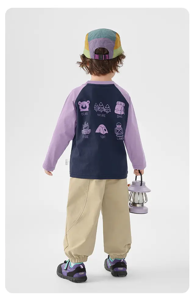 Boys Long Sleeve T-Shirt Purple Kids Base Layer Warm Inner Wear — feature 30