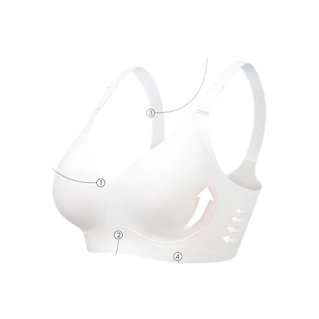 Horisun Plaid Seamless Full Coverage Bra Women Wire Free Bra, Soft Support Regular and Plus