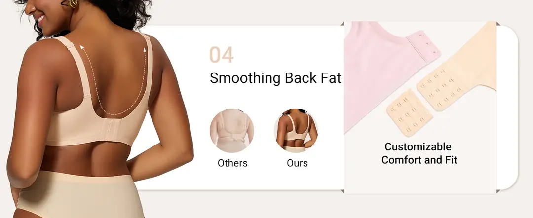 smoothing back fat bra