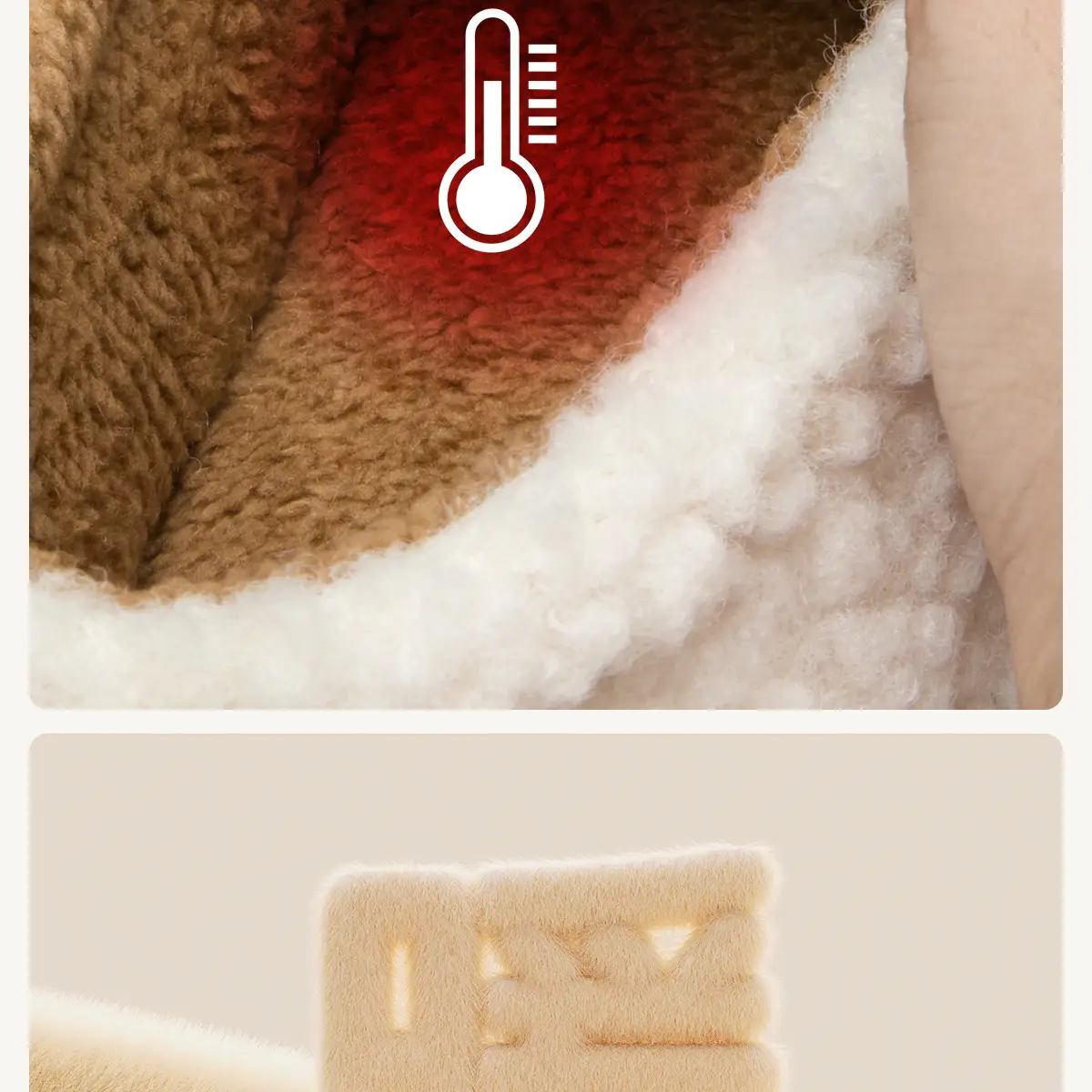 Women Winter Cotton Slippers with Bear Face Design — feature 10