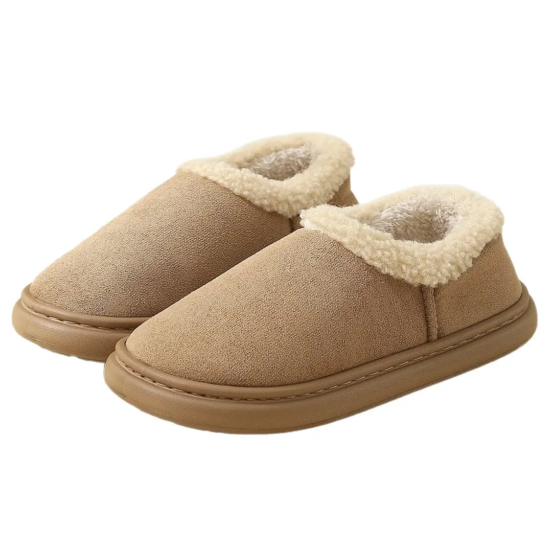 Women's Thick-Soled Cotton Slippers, Couple's Shoes, Indoor Closed-Back Warm Autumn and Winter New Non-Slip Cotton Shoes, 2025 Men's Birkenstock Shoes - Image 8