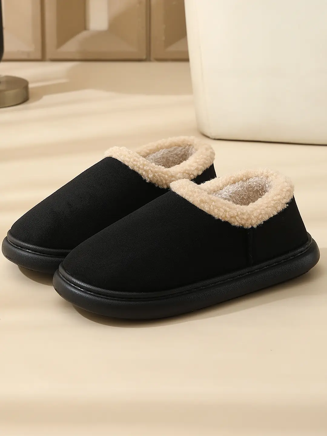 Women's Thick-Soled Cotton Slippers, Couple's Shoes, Indoor Closed-Back Warm Autumn and Winter New Non-Slip Cotton Shoes, 2025 Men's Birkenstock Shoes — feature 13
