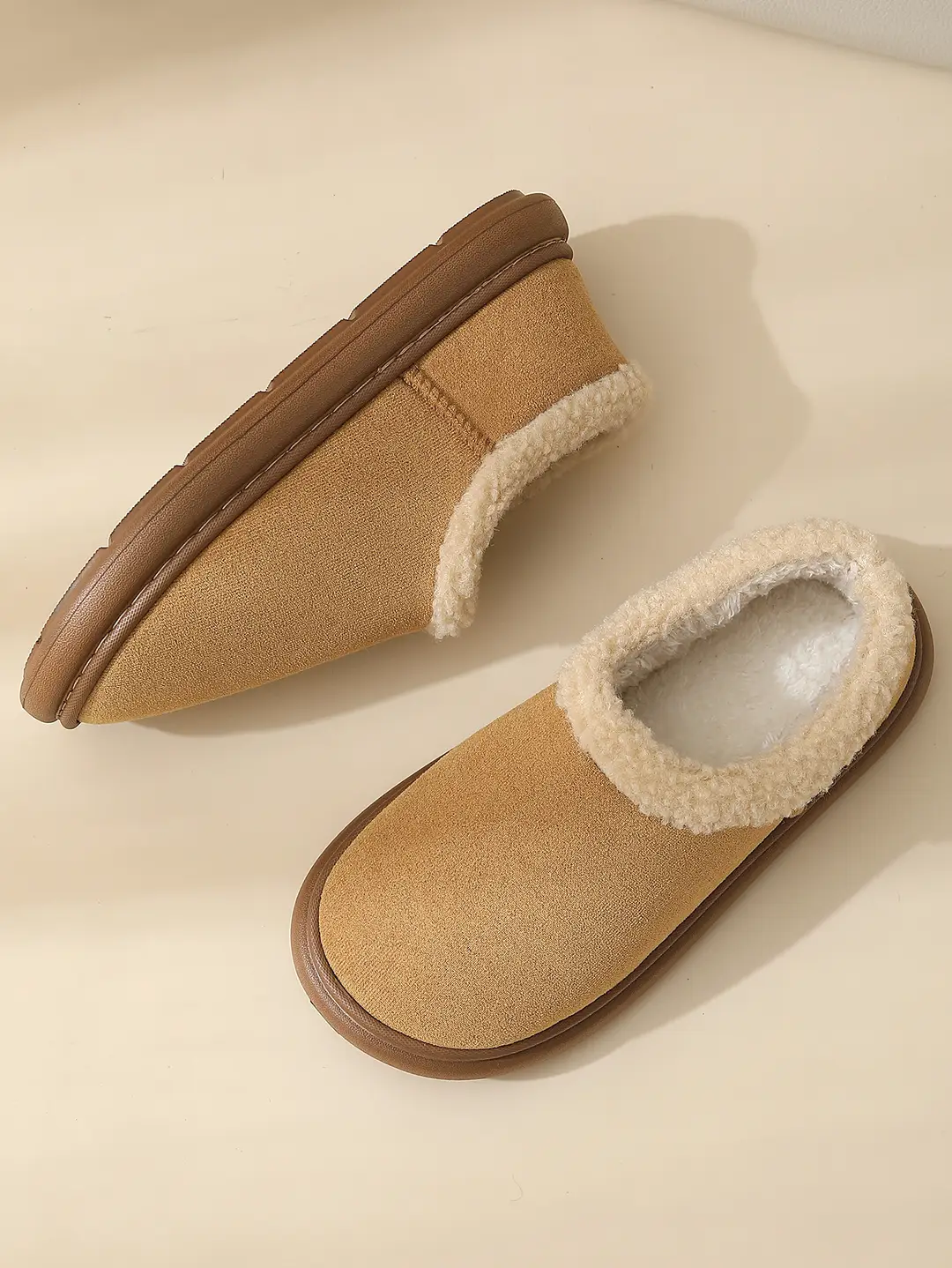 Women's Thick-Soled Cotton Slippers, Couple's Shoes, Indoor Closed-Back Warm Autumn and Winter New Non-Slip Cotton Shoes, 2025 Men's Birkenstock Shoes — feature 6