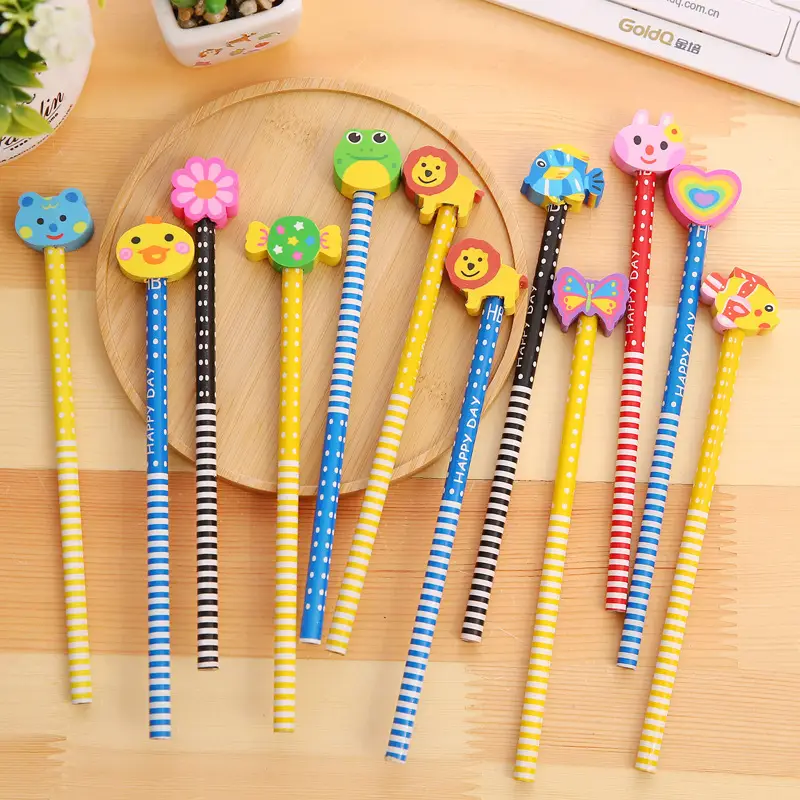 Elementary School Students' Hb Pencils with Erasers, Small Prizes and Gifts for Children in Kindergarten, School Supplies Wholesale, Direct Supply from the Manufacturer