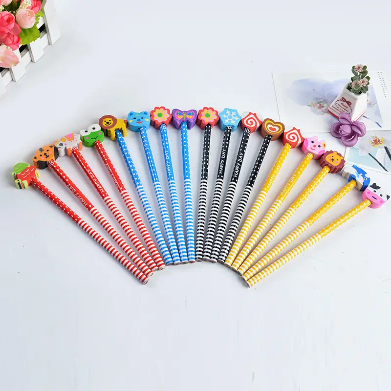 Elementary School Students' Hb Pencils with Erasers, Small Prizes and Gifts for Children in Kindergarten, School Supplies Wholesale, Direct Supply from the Manufacturer