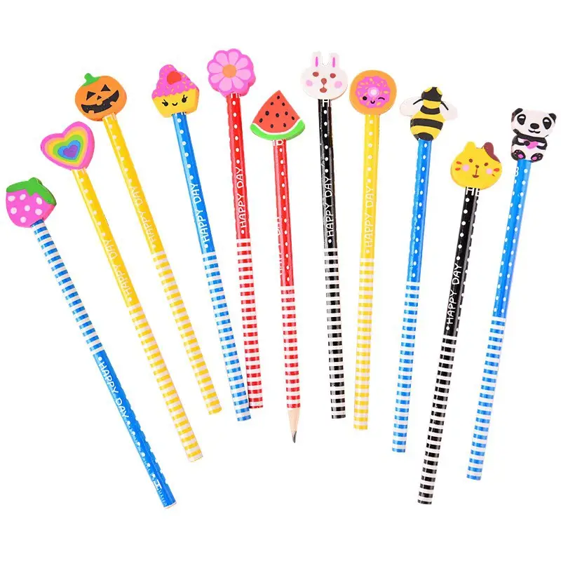 Elementary School Students' Hb Pencils with Erasers, Small Prizes and Gifts for Children in Kindergarten, School Supplies Wholesale, Direct Supply from the Manufacturer