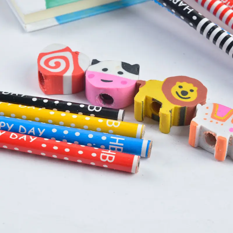 Elementary School Students' Hb Pencils with Erasers, Small Prizes and Gifts for Children in Kindergarten, School Supplies Wholesale, Direct Supply from the Manufacturer