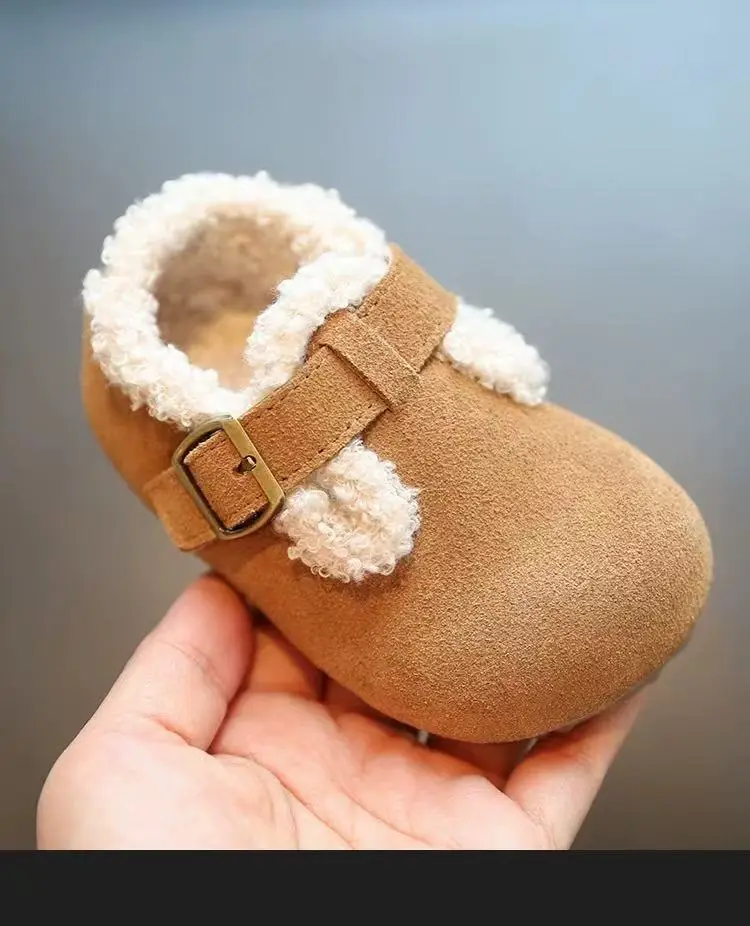 Baby Girl Fleece Lined Birkenstock Winter Shoes — feature 5